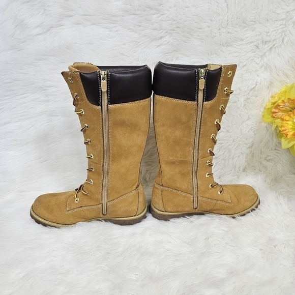 Timberland women/girls sz.5 Tall Boot tan/brown - Picture 4 of 10